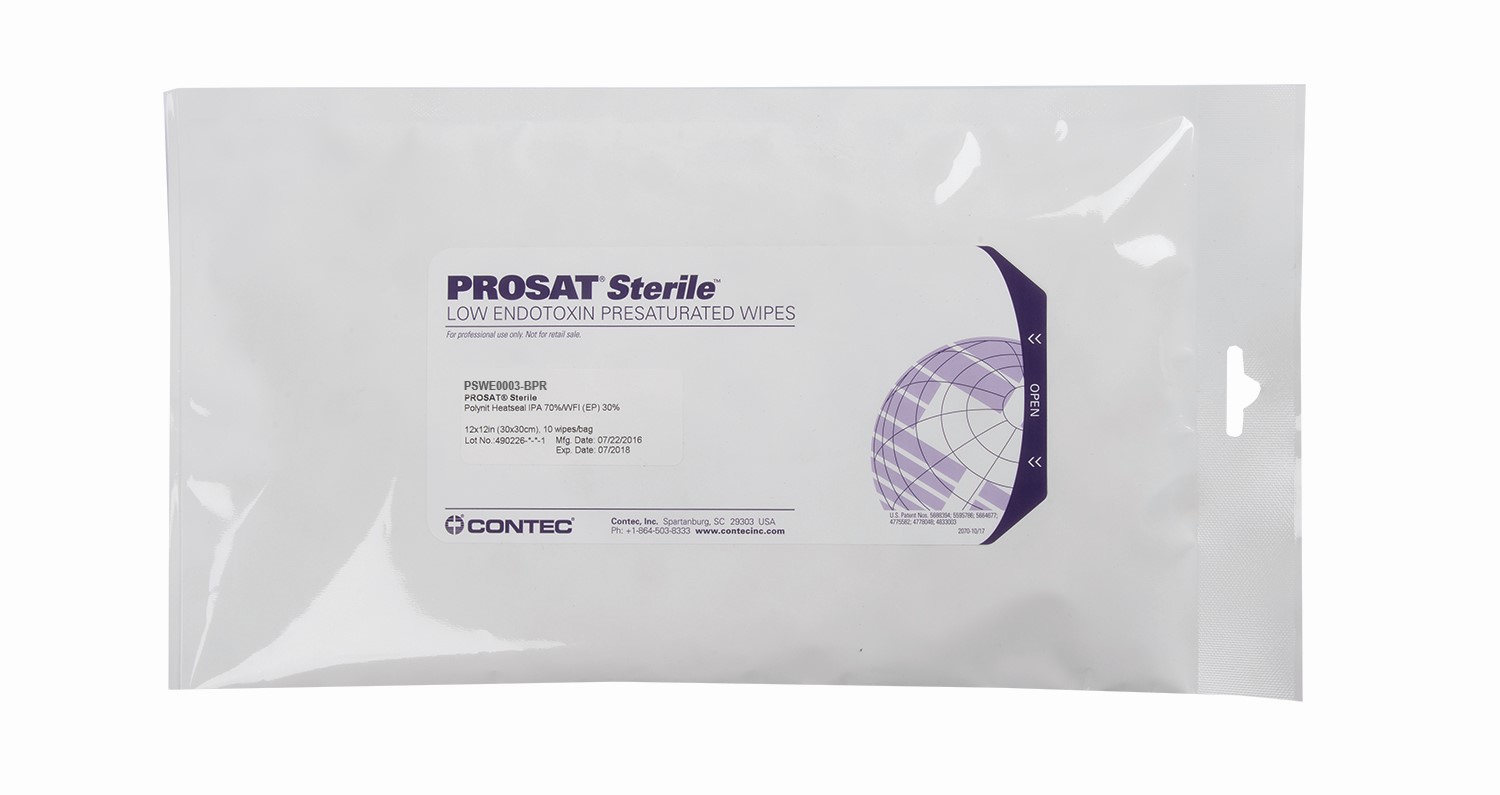 PROSAT® Sterile Polynit Heatseal LE Wipes PROSAT® Sterile Polynit Heatseal LE Wipes
